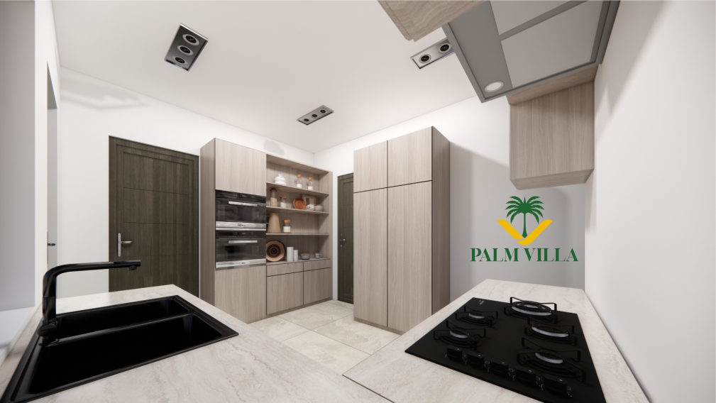 kitchen in condo - palm villa