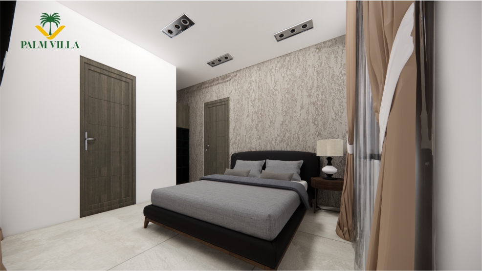 a bedroom in a 2 bedroom condo in benin city